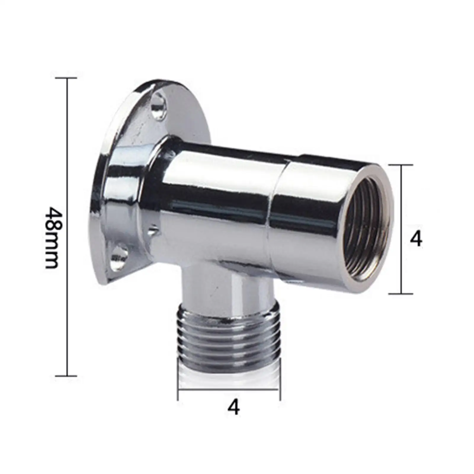 Shower Nozzle Head Fixed Base Silver Bracket Set for Waterproof Smart Shower and Bathroom