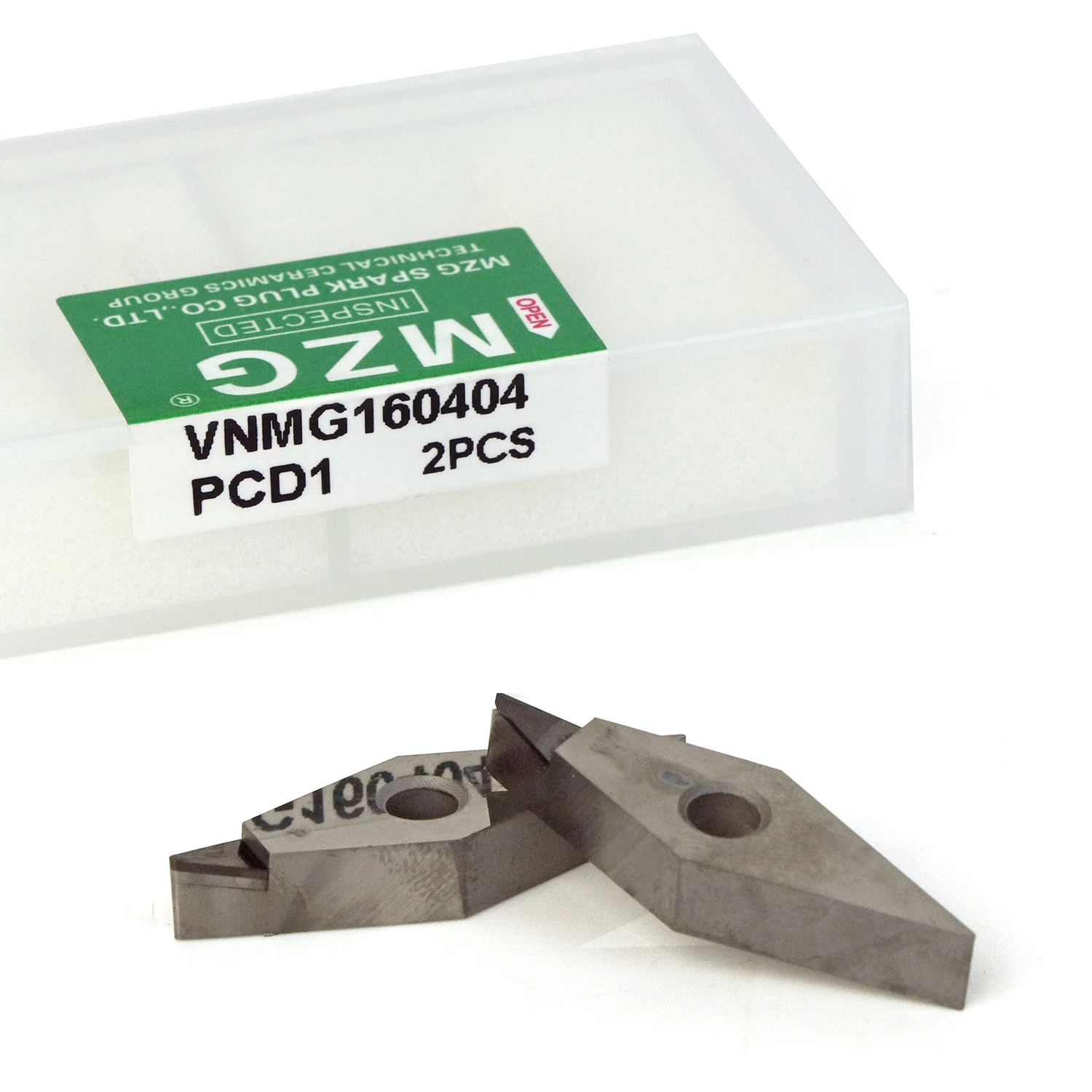 MZG 1pcs Diamond PCD CBN lathe inserts VNMG160404 VNMG160402 VNMG160408 VNMG160412 CNC Turning Tools For Copper Aluminum VNMG