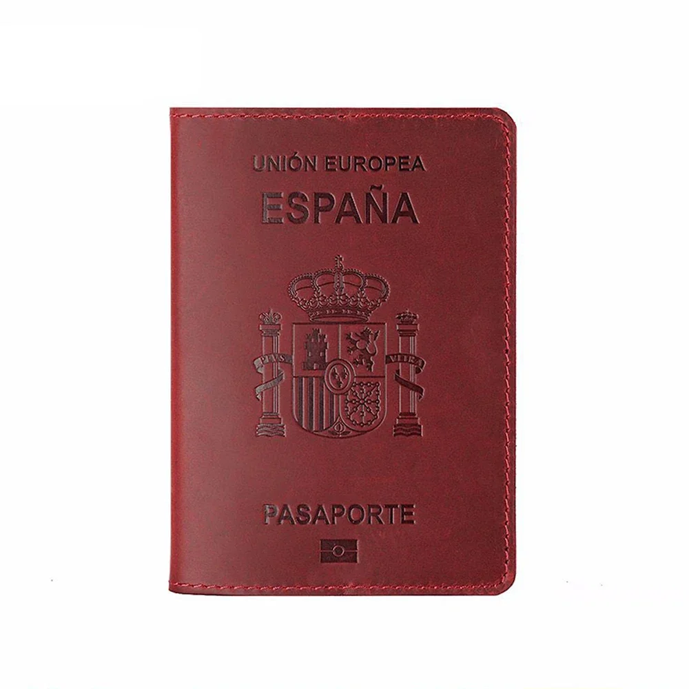 Funda protectora de pasaporte para hombre y mujer, Protector con estampado en caliente, Simple, ideal para viajes, boda, regalo de boda