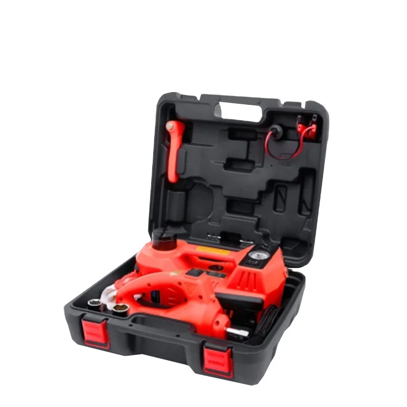 Car Repair Tool Kit 12V 3/5T Multifunctional Version Electric Hydraulic Portable Lifting Tool & Power Wrenches Set Car Jacks Set