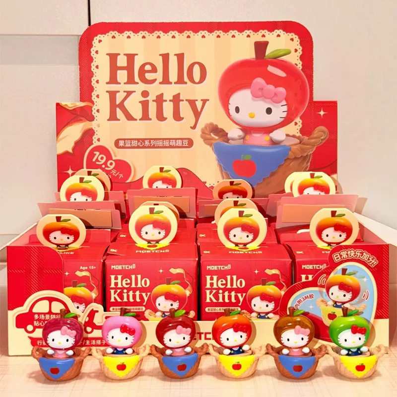 

New Hello Kitty Fruit Basket Sweetheart Series Cute Blind Box Surprise Mystery Box Fashionable And Popular Dolls Decorations Toy