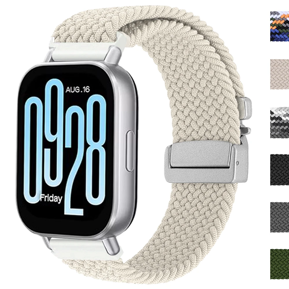1pcs Elastic Nylon Strap For Redmi Watch 5 Active/Lite Women Men Sport Solo Braided Watch Band Loop For Xiaomi Watch 2 Pro S4 S1