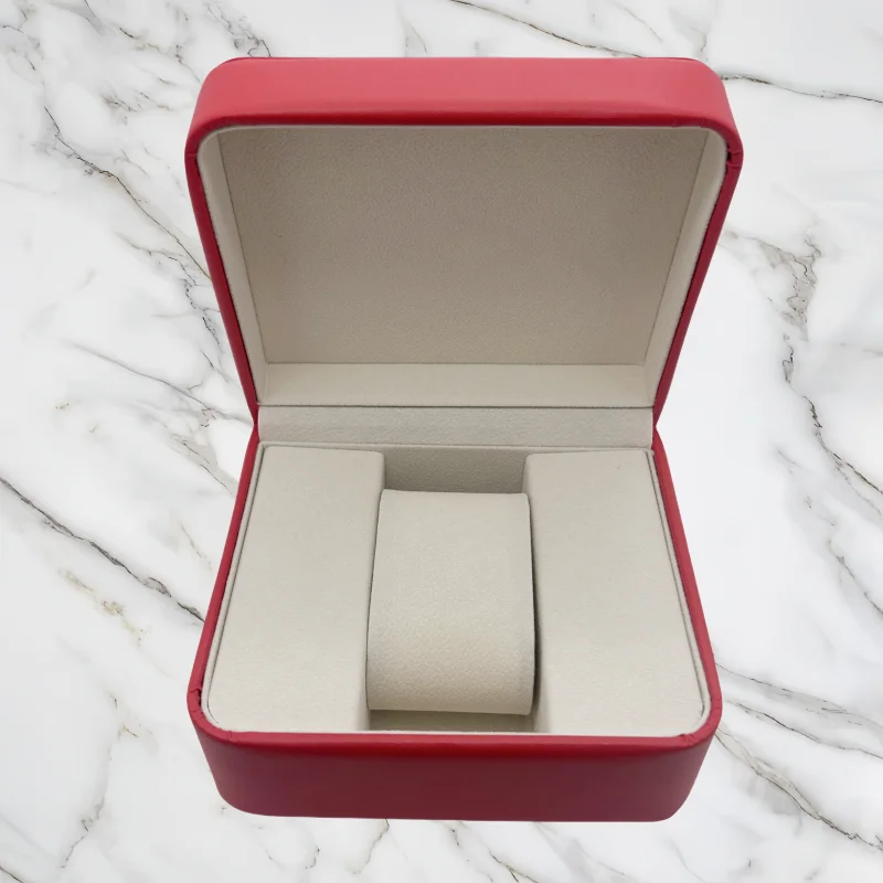 Luxury PaRilk PU Leather Paper Watch Box Fits Seamaster Watch Package with Paper Bag Display Travel Holiday Gift Box No Logo