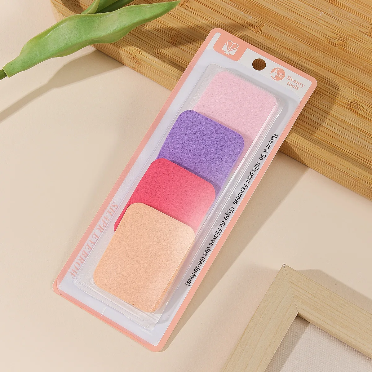 Licuadora de belleza con soplo de polvo de arcoíris, 4 Uds., para fijar herramientas de maquillaje cosmético en polvo en colores surtidos