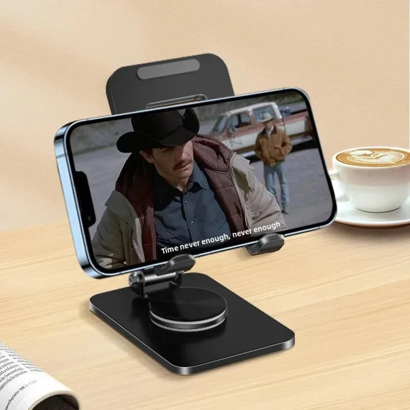 

Вращающаяся на 360 градусов подставка для мобильного телефона, планшета, настольная металлическая настольная универсальная портативная складная подставка для ленивых