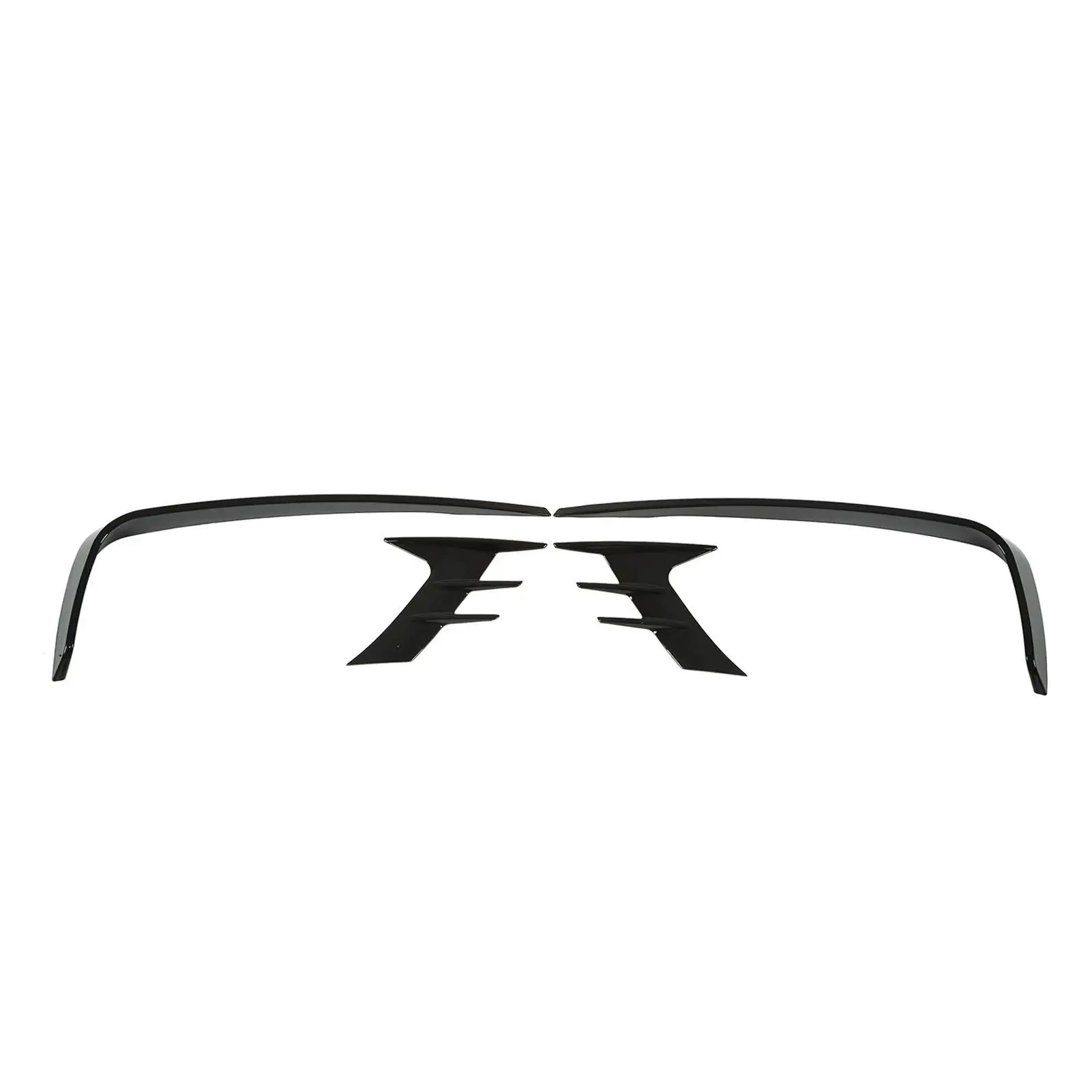 

4Pcs Glossy Black Front Bumper Fog Light Eyebrow Cover Trim Replacement for Honda accord 10th 2018-2022 Fog Light Trim Kit