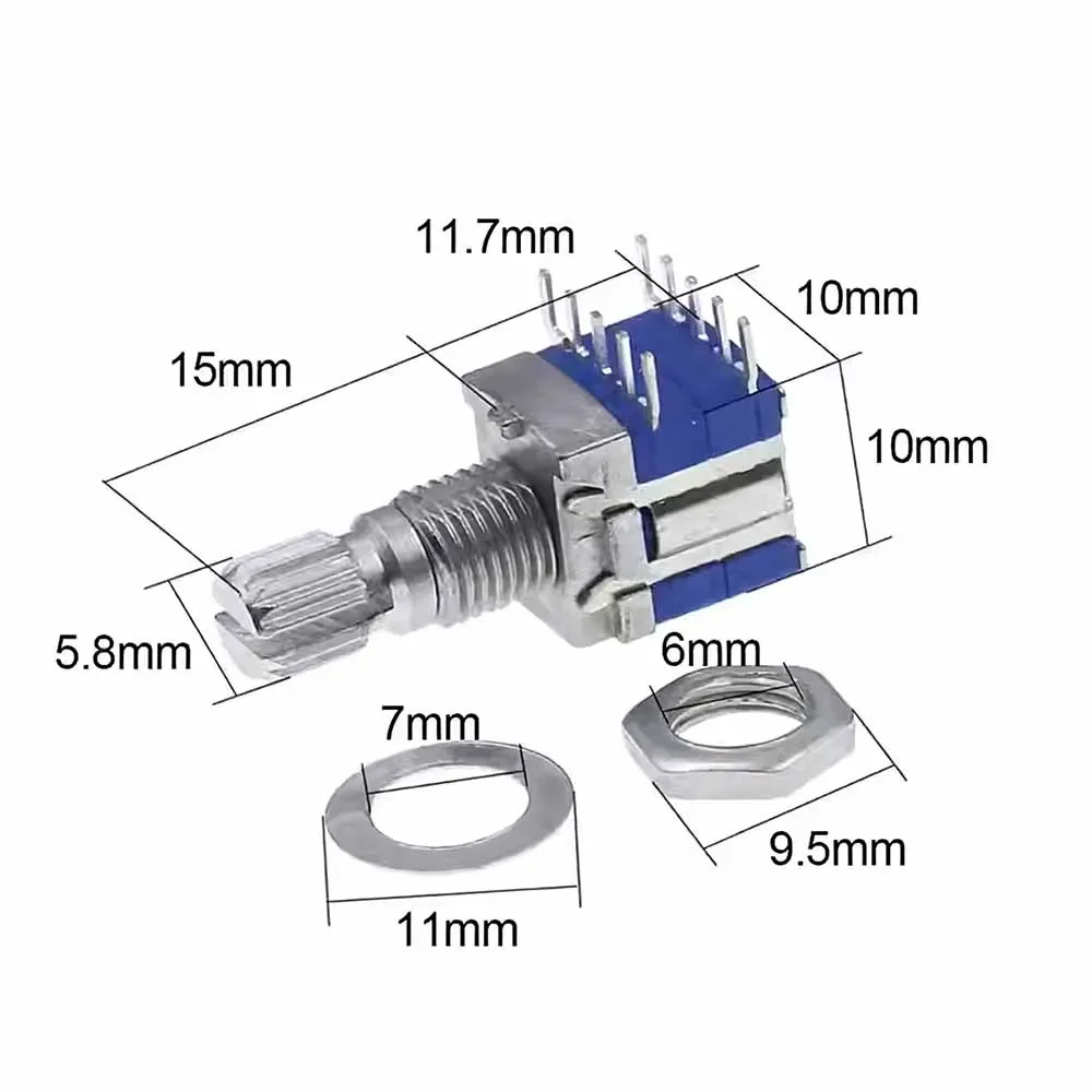100PCS RS1010 Rotary Switch Band Switch Gear Change Switches 1 Pole 5 Position 2 Pole 3 /4 Position