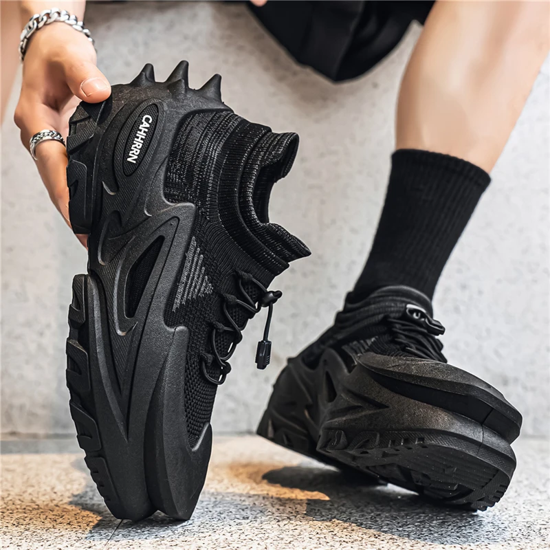 Men's Breathable Running Shoes 2026 New Style Casual Mesh Sneakers Anti-slip Sport Socks Shoes Comfortable Low Top Fashion