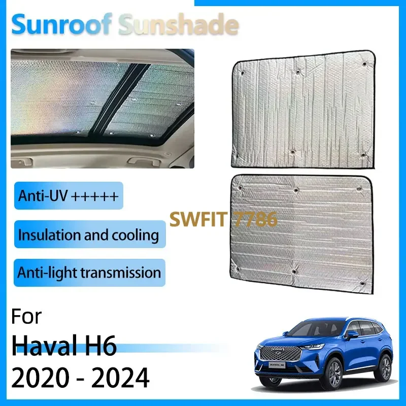 

Sun Shade For Haval H6 3rd Gen 2020 - 2024 Accessories Window Sunroof Sunshade Panoramic Roof Heat Anti-UV Shield 2023 2022 2021