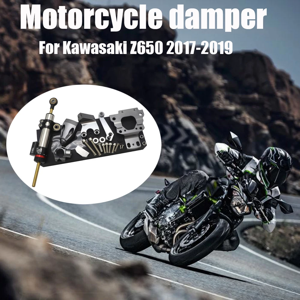 

Fit For KAWASAKI Z650 Z 650 2017 2018 2019 Motocrycle Accessories Street Bike Steering Damper Mounting Kit Stabilizer Adjustable