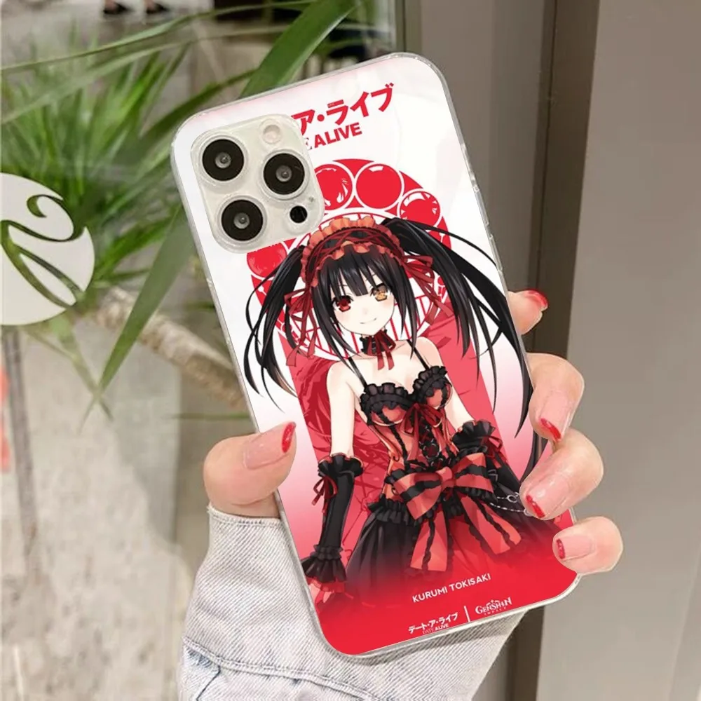 Date a Live Phone Case For iPhone 15 14 13 12 Mini 11 Pro XS Max X XR SE 6 7 8 Plus Soft Silicone Cover