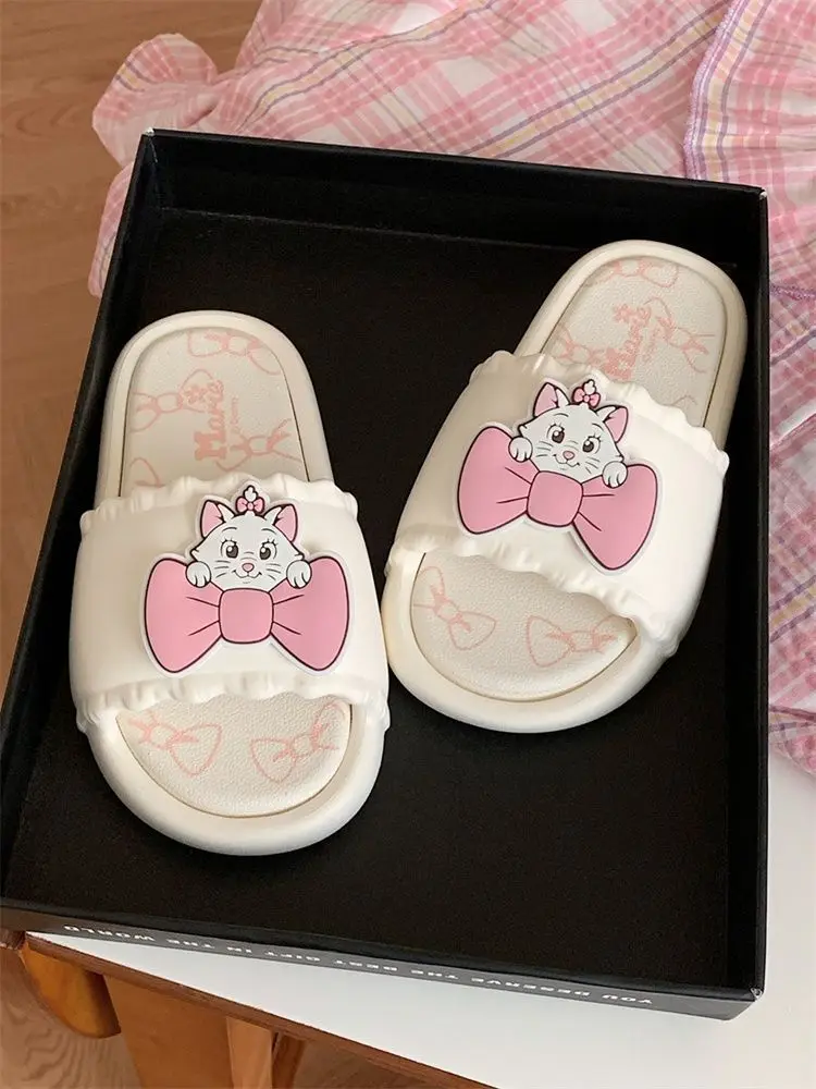 Disney girls princess cute cartoon Mary Cat Cotton slippers non-slip soft bottom Casual Shoes for girl gift