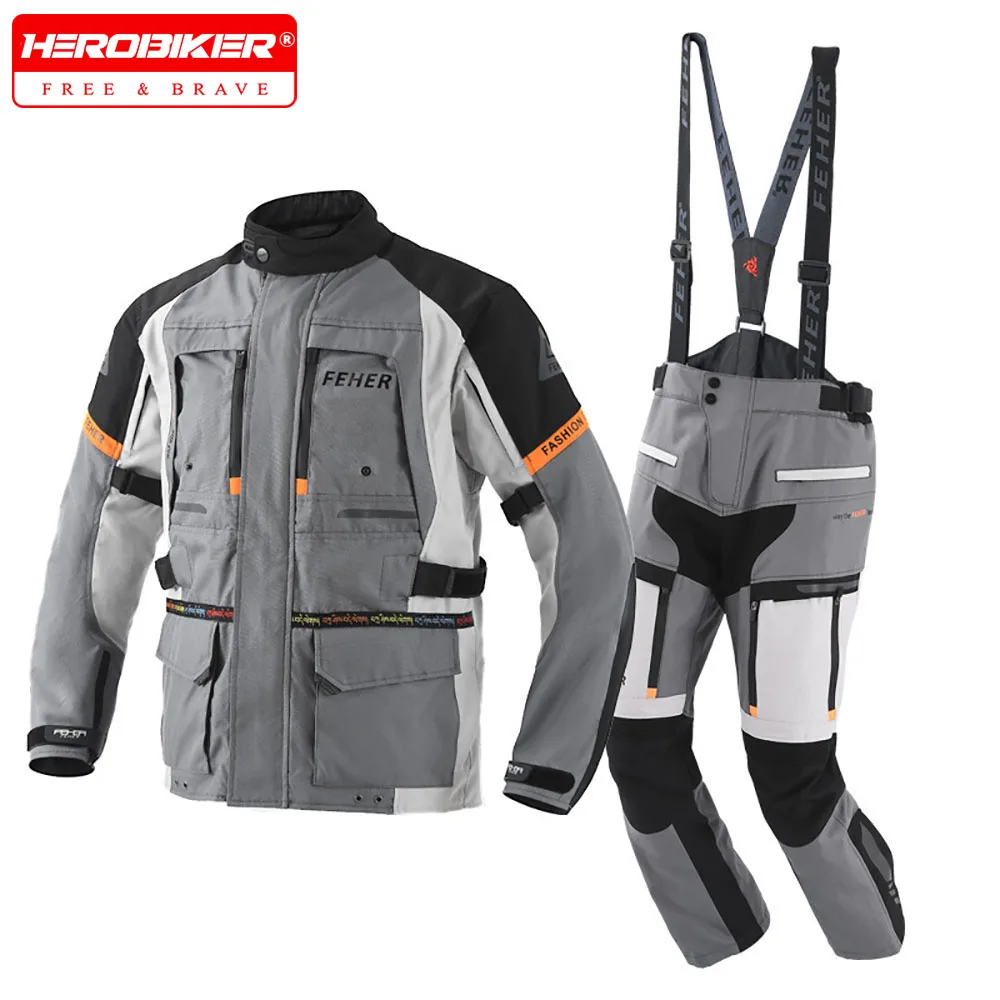 Motorcycle Rally Suit Waterproof Motorcycle Jacket Winter Racing Wear-resistant Protective Motocross  Jacket