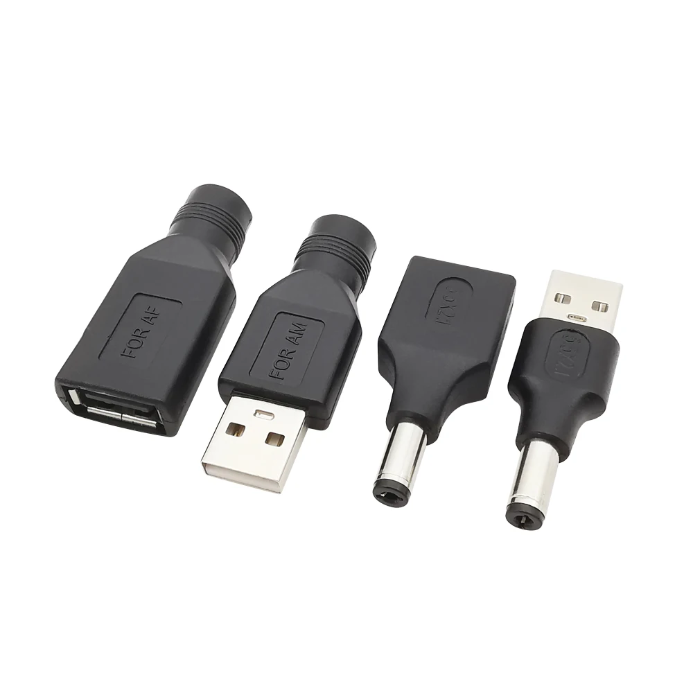 

USB 2.0 Type A Male/Female To 5.5 x 2.1mm DC Power Male/Female Adapter DC Power To USB Charging Interface Converter Connector 5V