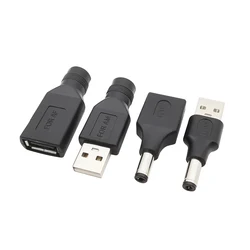 USB 2.0 Type A Male/Female To 5.5 x 2.1mm DC Power Male/Female Adapter DC Power To USB Charging Interface Converter Connector 5V