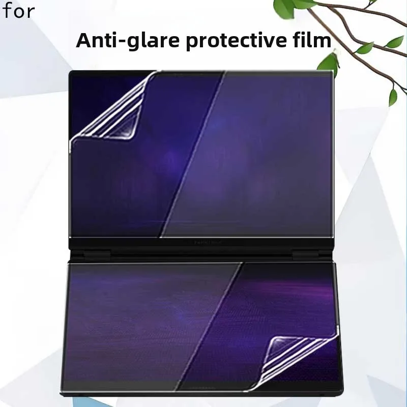 For ASUS ROG Zephyrus Duo GX651 Dual-Screen Laptop Screen Protector Keyboard Film Anti-Glare and Anti-Blue Transparent Film