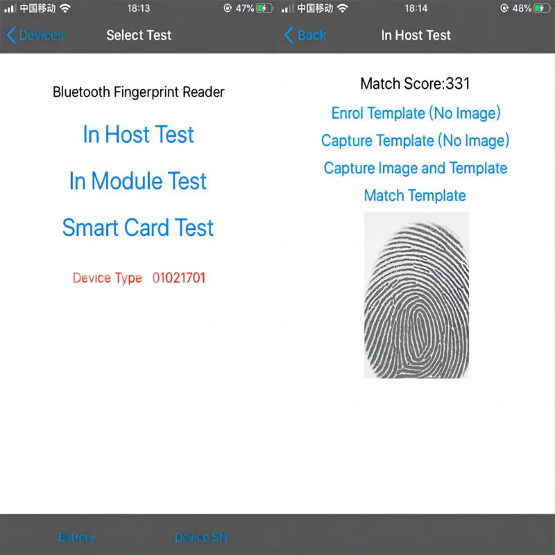 Bluetooth Biometric Fingerprint Reader Semiconductor Scanner Access Control Attendance System Fingerprint Sensor