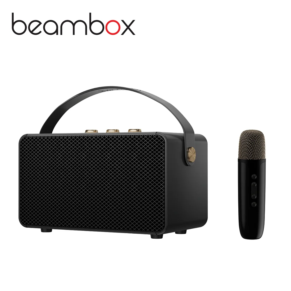 

Портативный пластиковый низкочастотный динамик для караоке Beambox, активный пассивный уличный динамик, музыкальный плеер для дома
