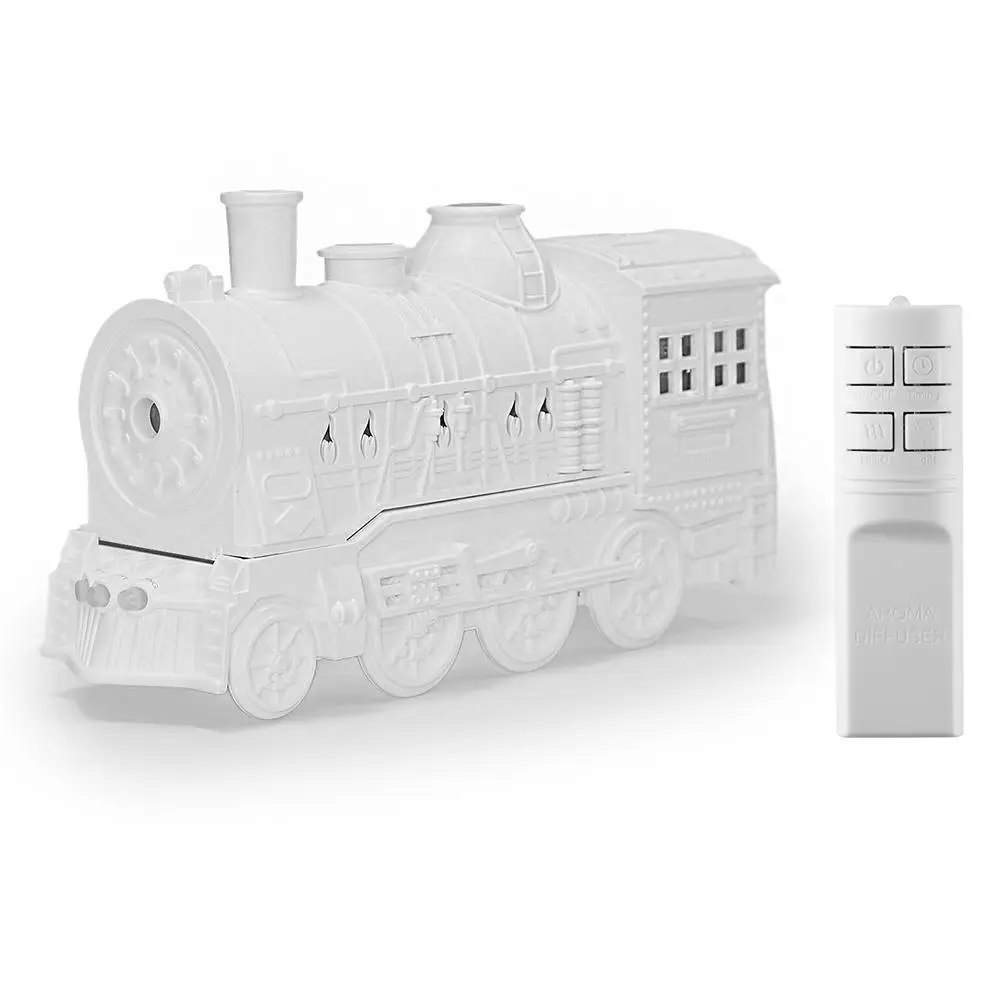 Aromatherapy Experience Enhanced by a Unique Train Shaped Humidifier with Wireless Controls & Ambient Lighting 300ml