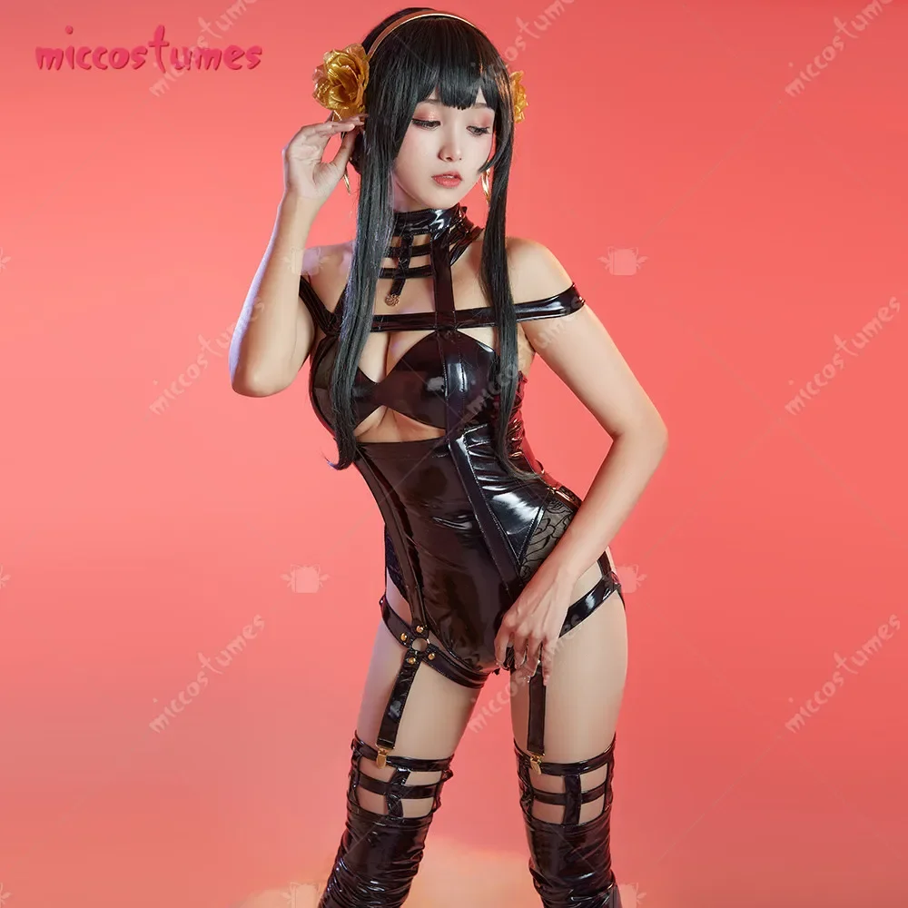 Ensemble de lingerie Yor sexy pour femmes, costume de batterie bandage avec taille, Everak et bas, lingerie à clip à fleurs, vêtements de nuit