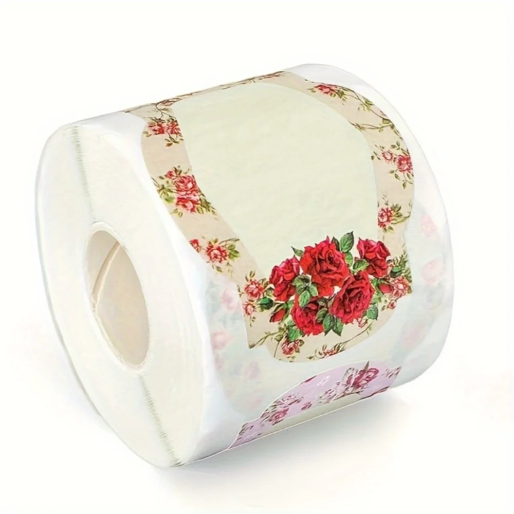 

1 roll, (250 sheets) vintage flower stickers - perfect for handmade decorative labels
