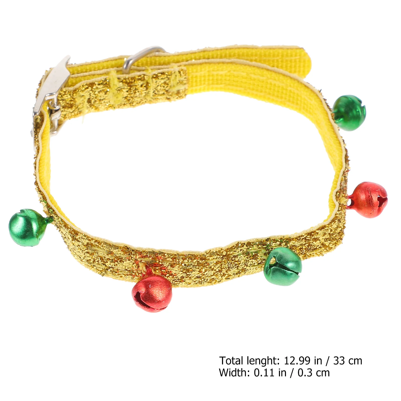 Adjustable Collar for Pet Dog Cat with Christmas Bells Design Soft Strong Polyester Material Fashionable Comfortable Fit Walking