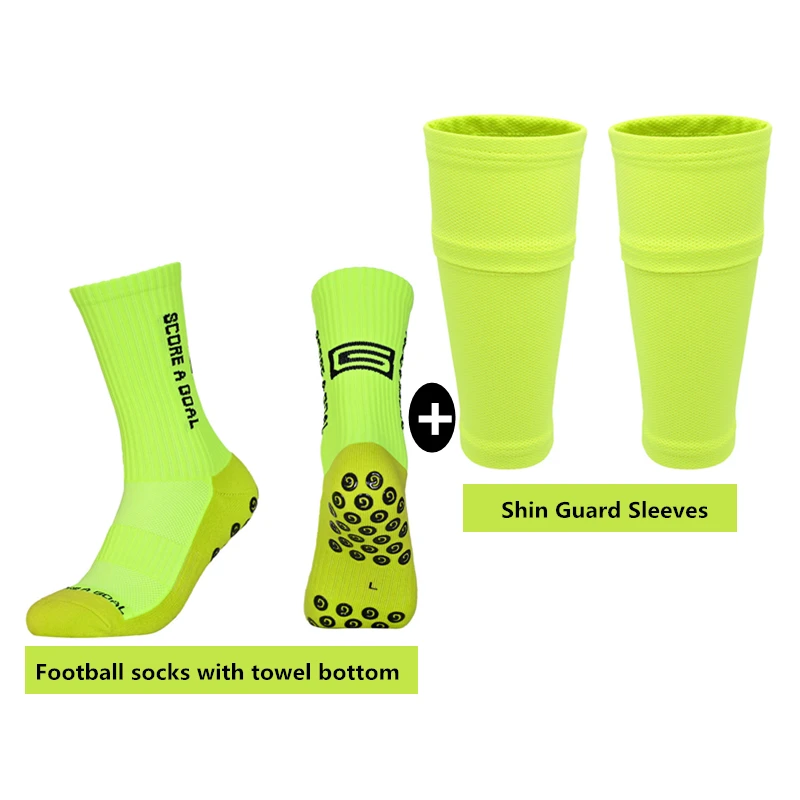 Soccer Shin Guard Football Crashproof Calf Protector Nylon Leg Sleeves Sock Shin Protector with Pocket Training Protection