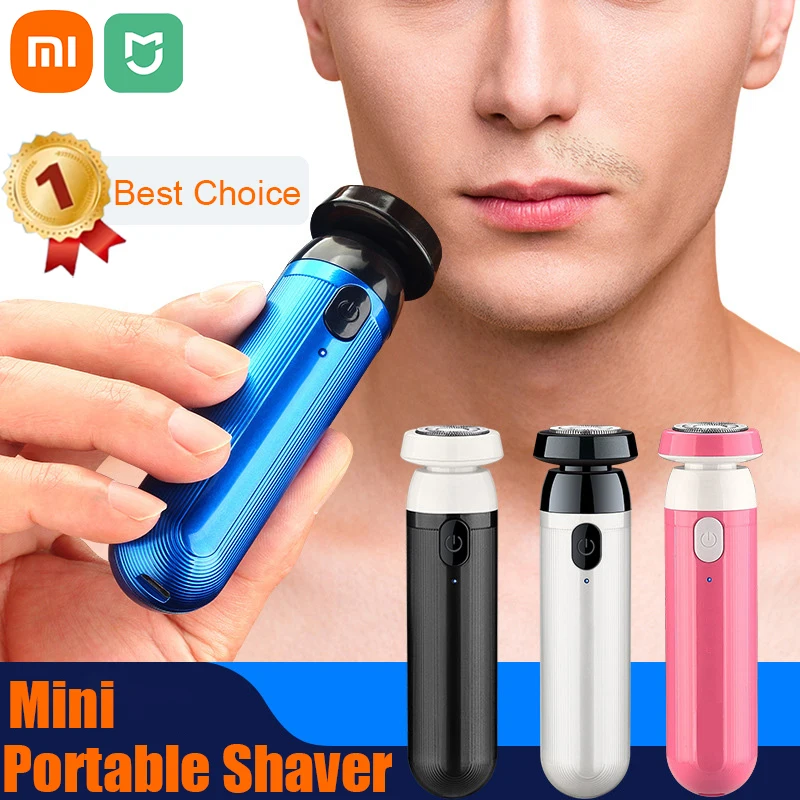 Xiaomi MIJIA High-Speed Fast Mini Portable Charging Beard Electric Shaver Can be Removed in One Step Suitable for Men and Women