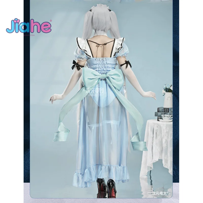 Disfraz de diosa de la victoria: Nikke Cenicienta, uniforme de Lolita dulce para mujer, conjunto de accesorios, nuevo vestido de sirvienta para Halloween