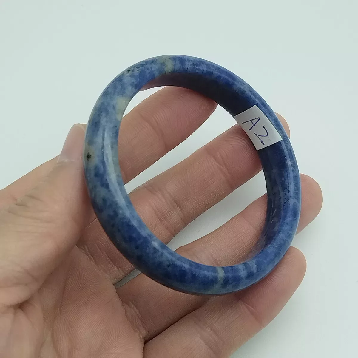 GENUINE Asia 57.80mm Rare Natural Lapis Lazuli Gemstone Bangle Bracelet A2