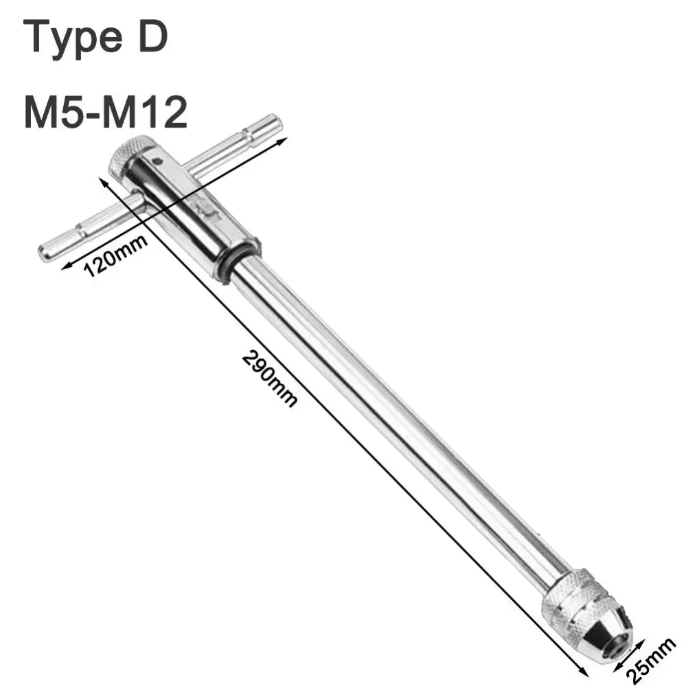 Imagem -06 - Ratchet Tap Wrench com Rosca Máquina Metric Plug Tap e Die Grupo Ferramentas Oficina Mecânica M3-m8 M5-m12 Ajustável