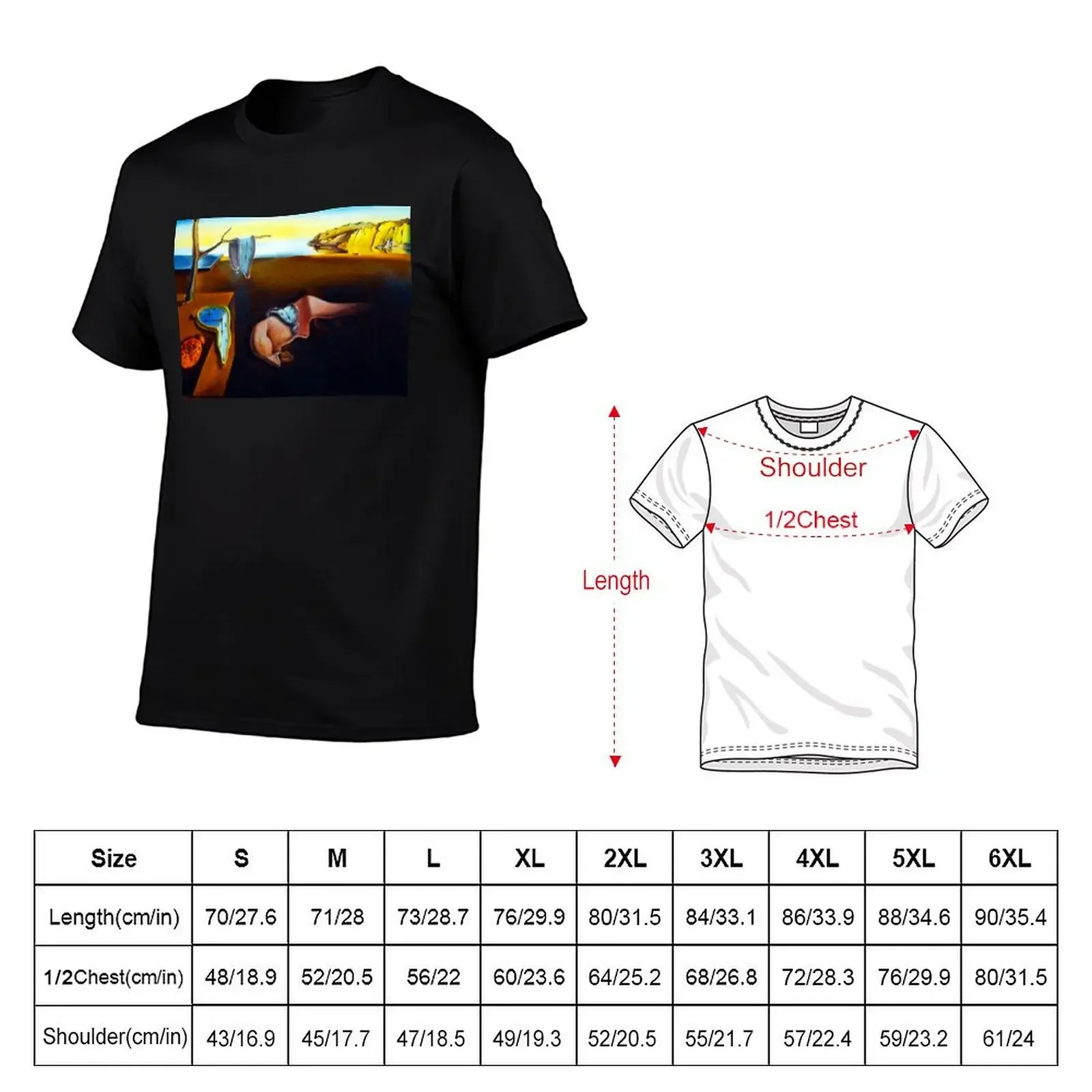 Salvador Dali The Persistence Of Memory T-Shirt essential t shirt anime clothes tees korean fashion mens graphic t-shirts funny