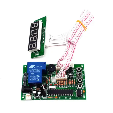JY-15B 12V with 40cm white lead 4 Digits Timer Board Timer Controller PCB for Vending Machine Washing Machine