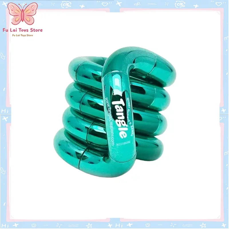 

Officially Licensed Tangle Metal Twist Toy ADHD Concentration Focus Fidget Finger Hand Therapy Quiet Desk Gadget In Stock