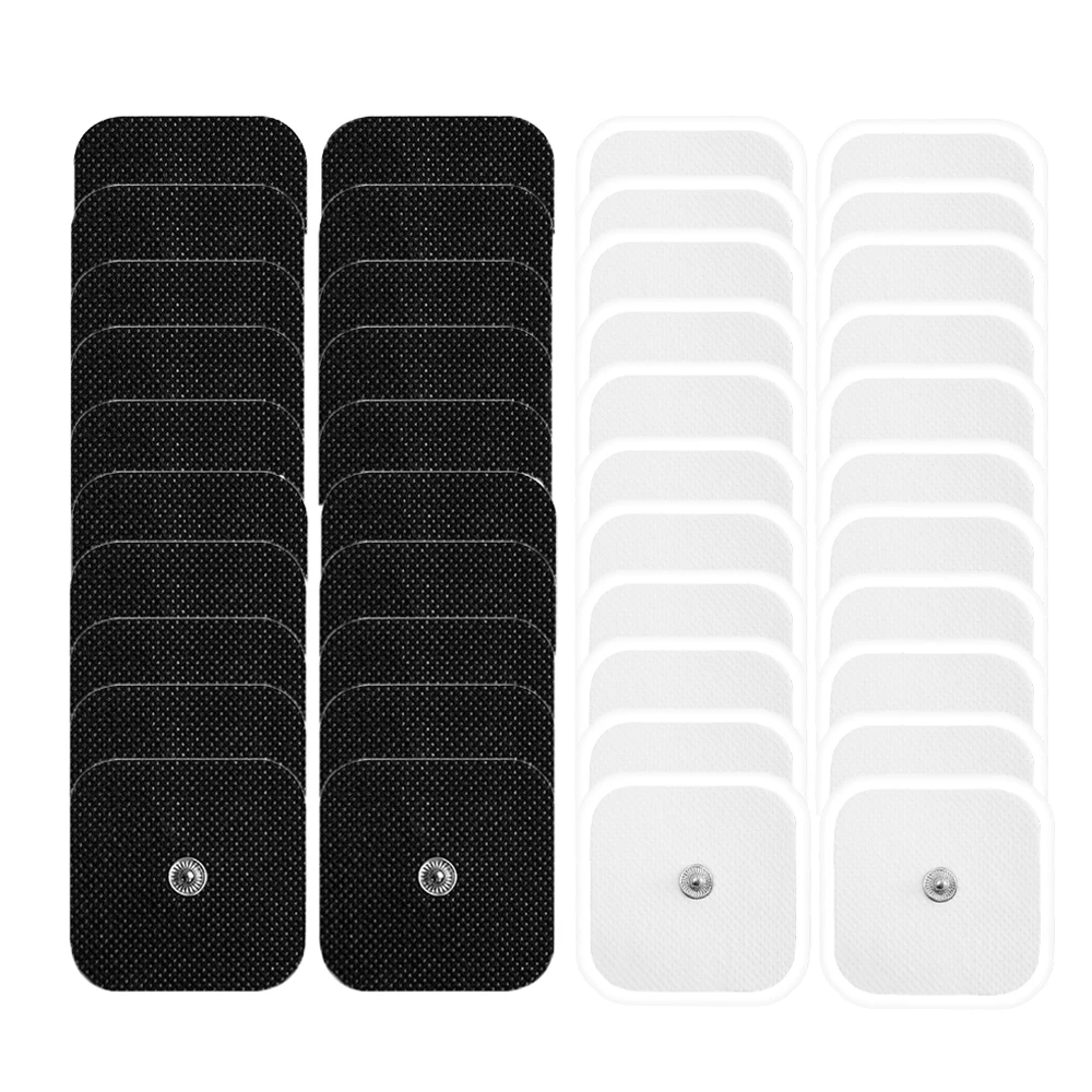 Replacement Electrode Pads 10/20Pcs for TENS EMS Muscle Stimulator Self-Adhesive Reusable Pads for Muscle Relaxation Massager