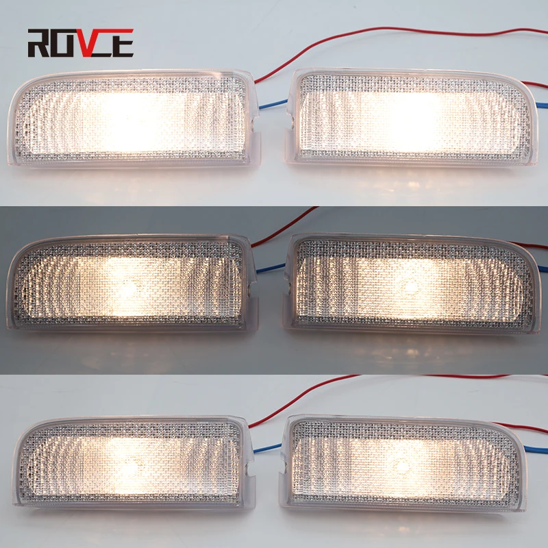 ROVCE Rear Bumper Backup Reverse Lights Reversing License Plate Lamp For Range Rover Vogue 2002-2010 L322 Car Accessories