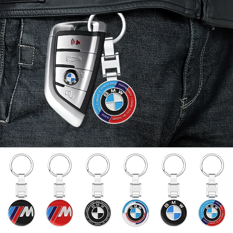 Metal Car Logo Key Chain Keyring Auto Interiors Accessories For BMW M E28 E32 E43 E52 E53 E63 E64 E93 E94 E87 F10 F20 F30 G03