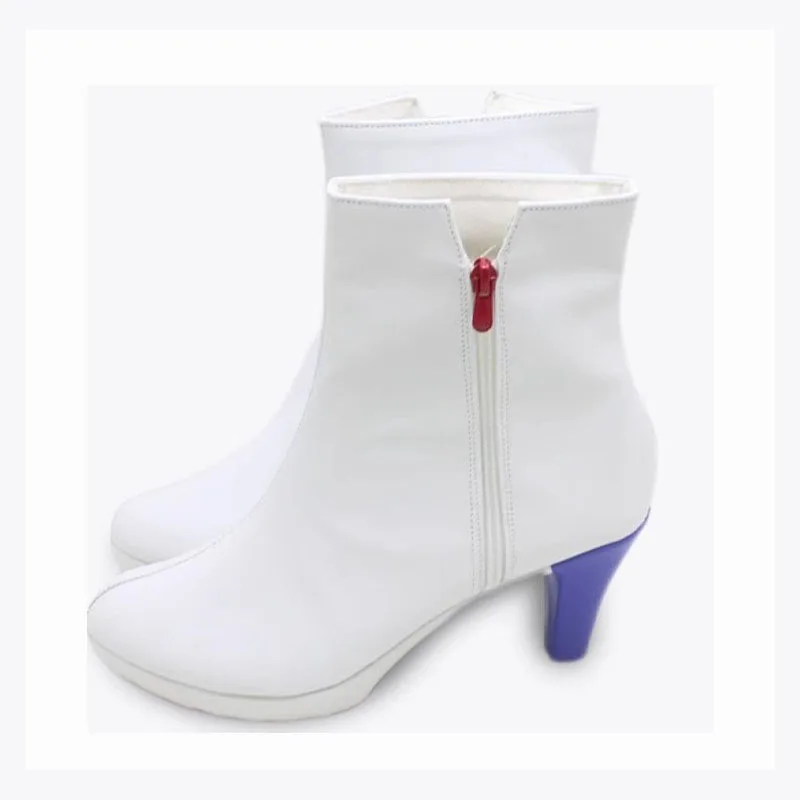 أحذية Ushio Noa PU التأثيرية أحذية بيضاء كاجوال لحفلات الهالوين وحفلات الكرنفال وعيد الميلاد مخصصة لشخصية اللعبة الهزلية