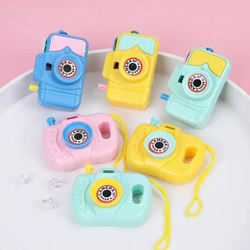 1PCS Lustige Mini Cartoon Kamera Spielzeug Tier Muster Pädagogisches Kinder Baby Projektion Kamera Kreative Geschenke Zufällige Farbe