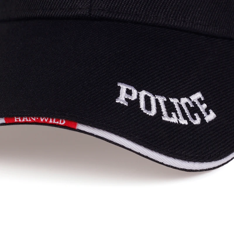 New Fashion Baseball Cap Outdoor Hat Casual Hat Hip Hop Hat Adjustable Unisex Police Letter Embroidery Gift for Girlfriend