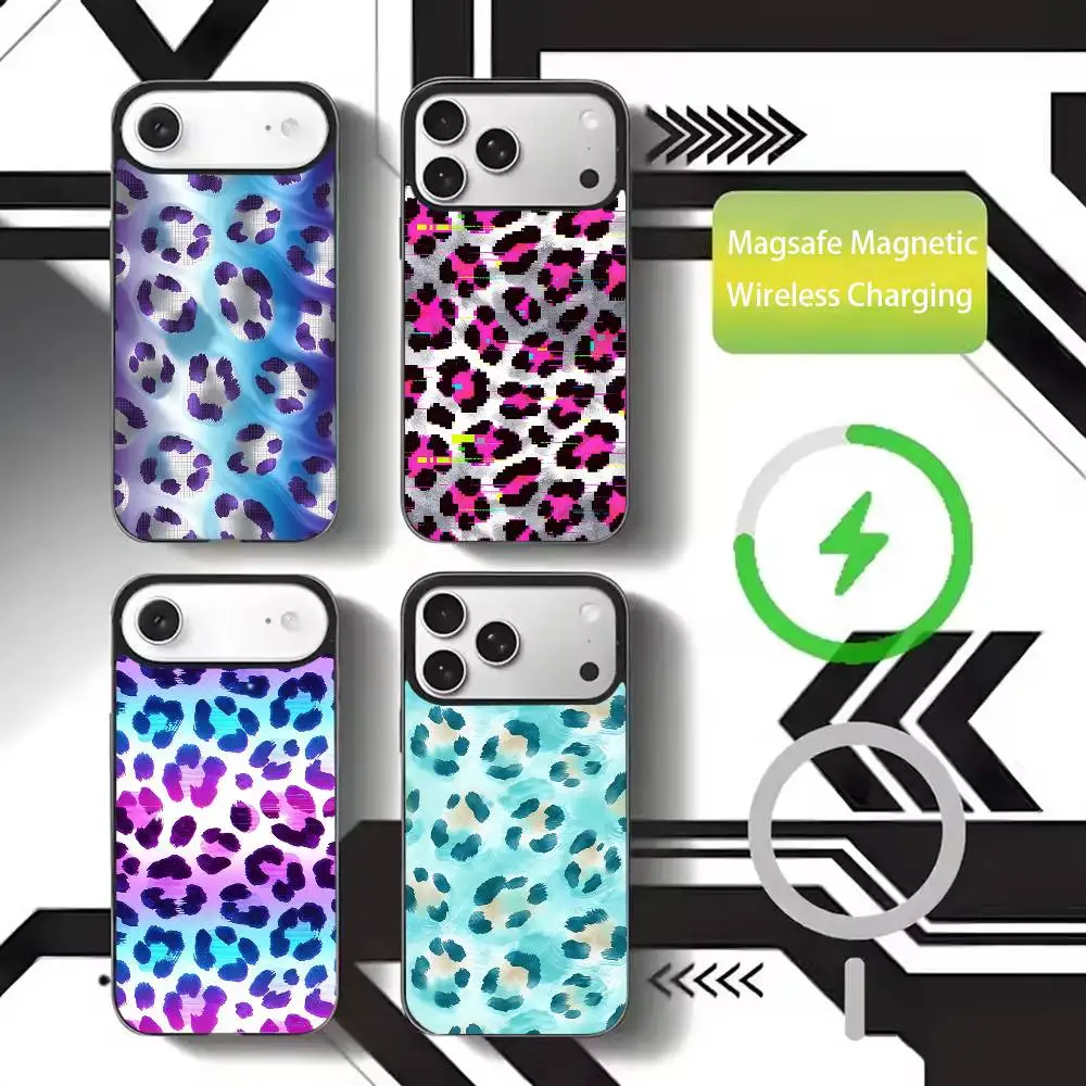 

leopard print Phone Case For iPhone17,16,15,14,13,12,11 Plus,Pro Max Magnetic For Magsafe Wireless Charging