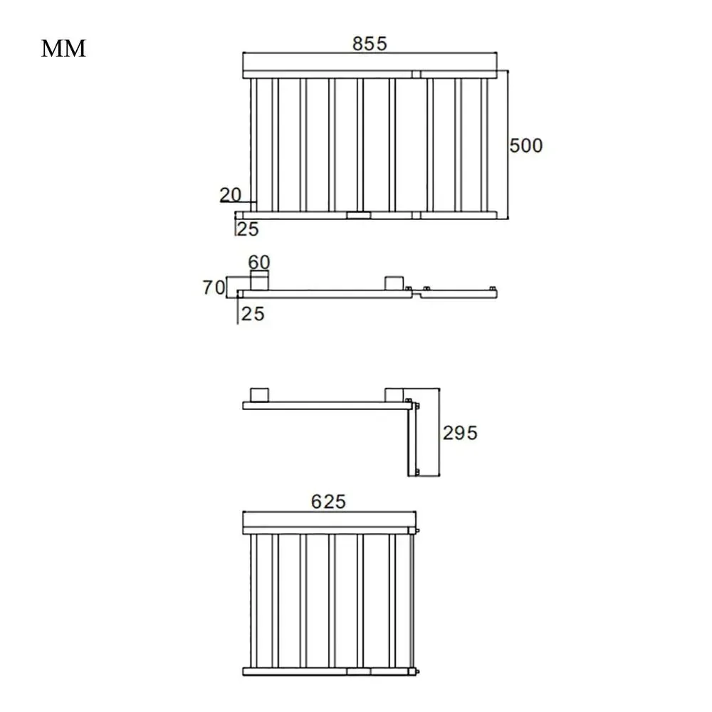 Rak Penghangat Handuk Listrik Serat Karbon Pengering Cepat untuk Kamar Mandi dari Baja Tahan Karat