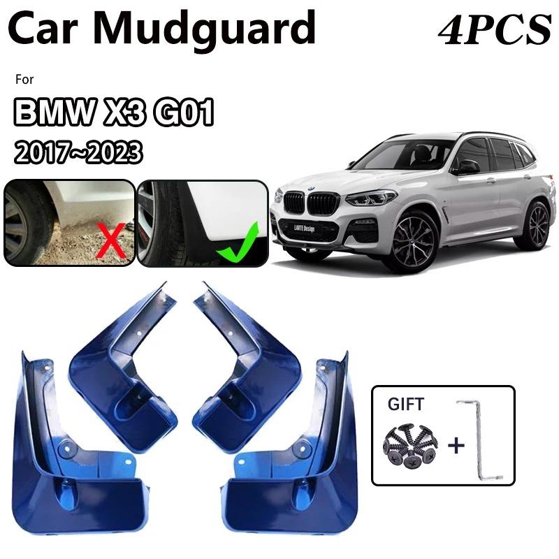 

Car Baking Paint MudFlaps For BMW X3 G01 2017~2023 2022 Mud Flaps Guards Splash Front Wheel Fender Protect Mudguards Accessories