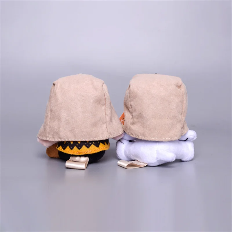 Classic Character Snoopy Charlie Brown Wear Paper Bag Kawaii Modelling Cute Plush Soft Stuffed Toy Doll Keychain Plushie Pendant