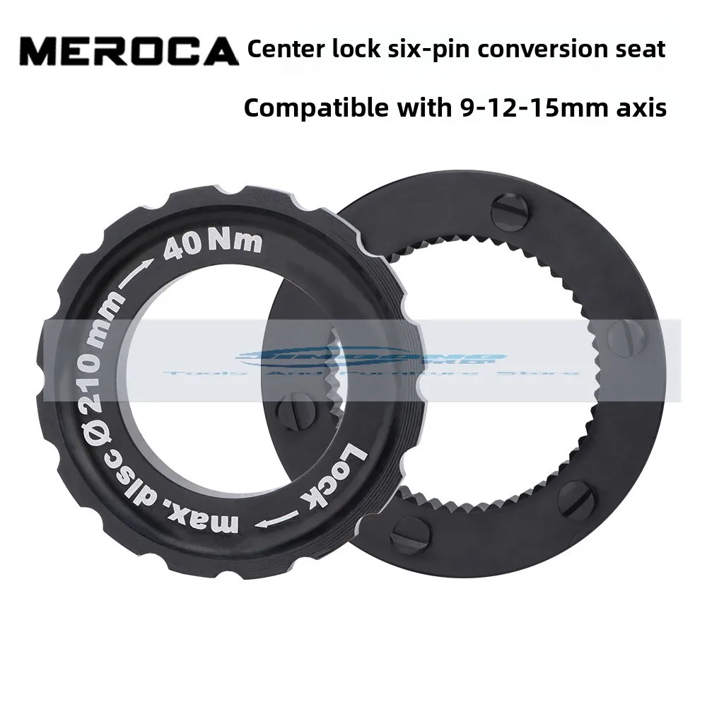 

Mountain road bicycle middle lock turn six nail transfer seat middle lock cover 140/160MM floating middle lock disc