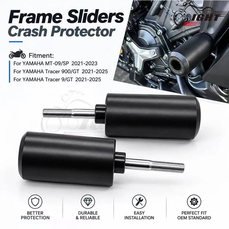 For YAMAHA MT-09/SP Tracer 900/GT 9/GT 9GT MT09 Frame Slider Crash Protector Motorcycle Fairing Bobbin Pad Falling Protection