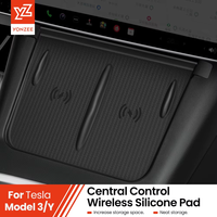 YZ For Tesla Model 3 Y Highland Juniper 2021-2025 Silicone Anti-skid Pad For Tesla Car Phone Wireless Charging Pad Accessories