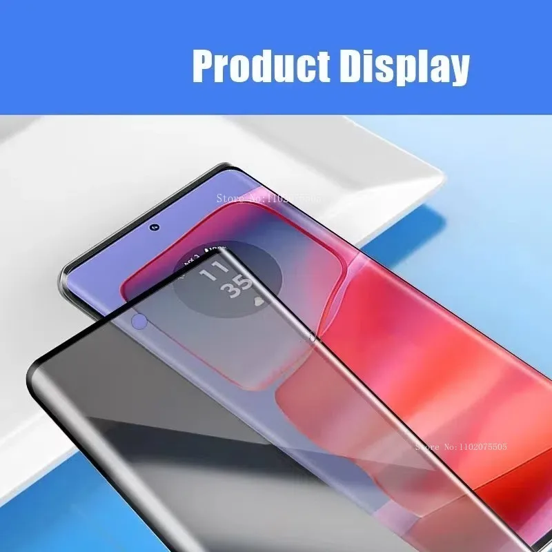 1Pack Tempered Glass Anti-Spy Filter Technology for Motorola Moto Edge 50 Ultra 50 60 Fusion 60s 20/30/40 Pro Privacy Protectors