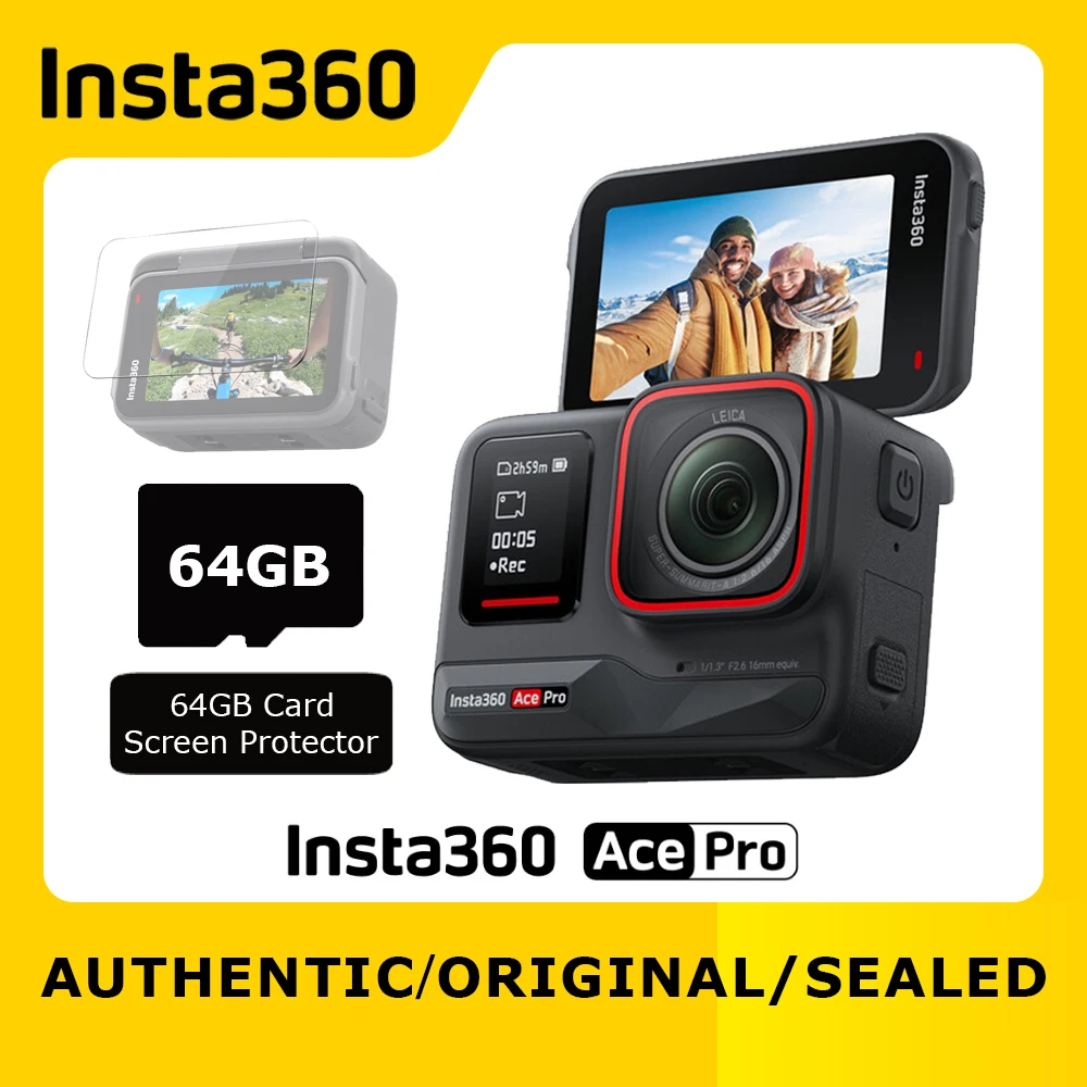 [GIFT] Insta360 Ace Pro - Waterproof Action Camera Co-engineered with Leica, Flagship 1/1.3