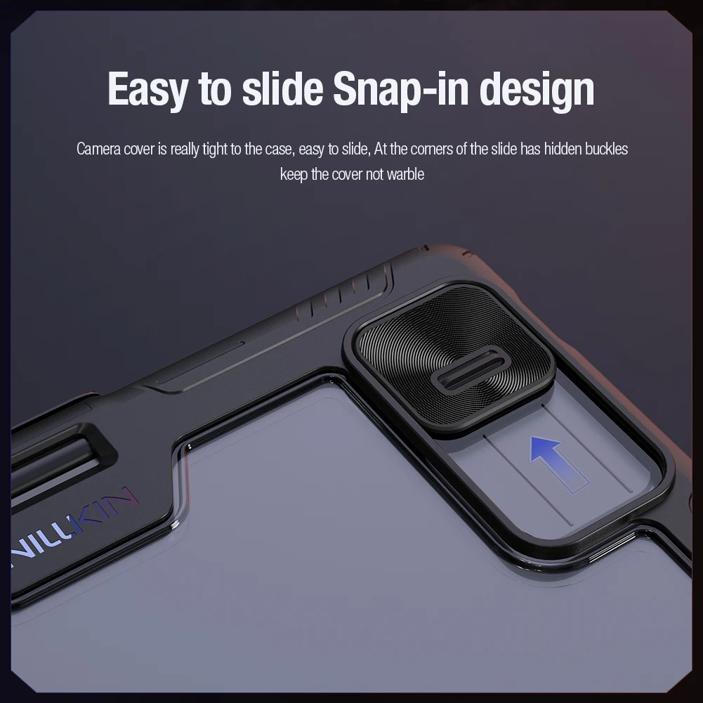 

For Xiaomi Mi Pad 8 Pro Nillkin Case Bumper Flip Leather Pro Camera Slide Cover Full Coverage Shockproof for Xiaomi Pad 8